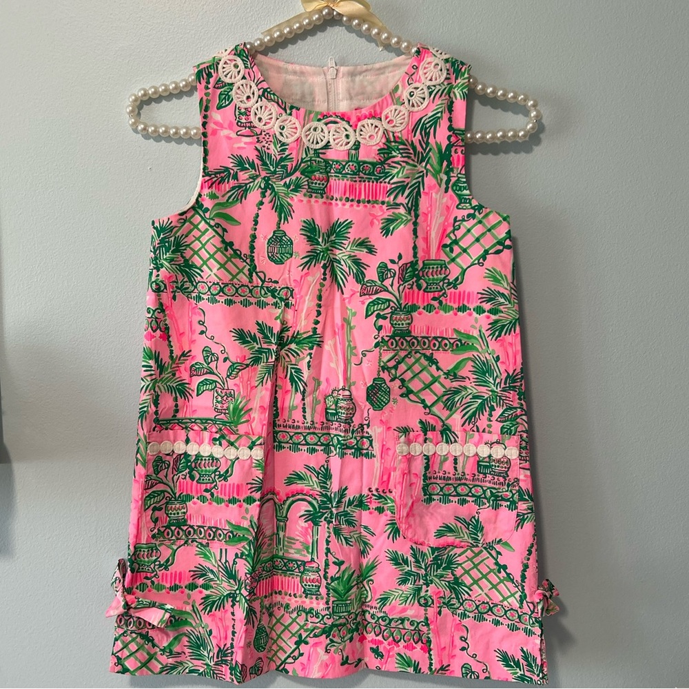 Lily Pulitzer Shift Dress Mandevilla Palm Size 7